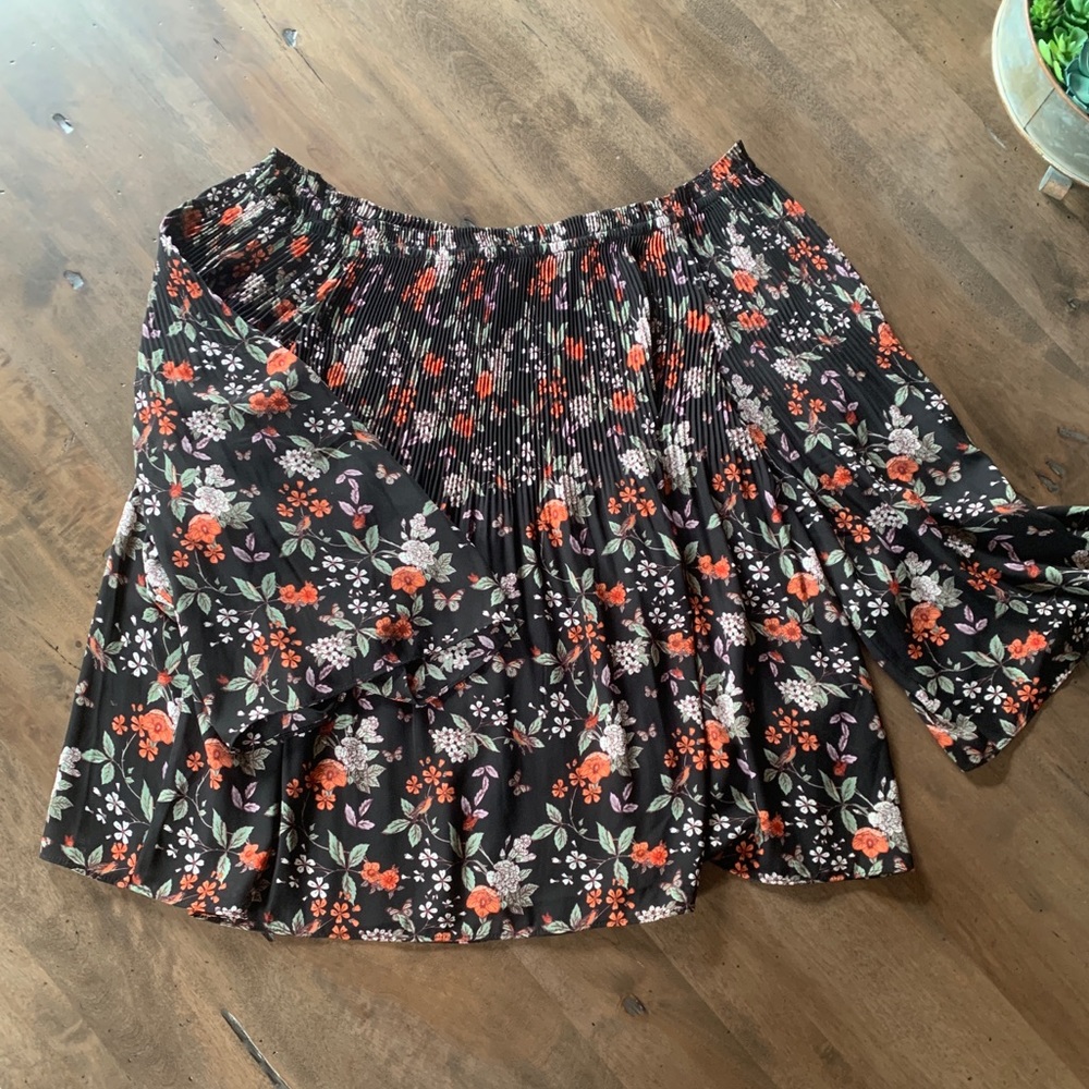 Off the shoulder flowing top